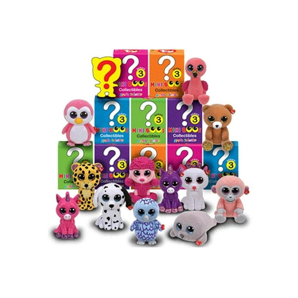 New Ty Mini Boos Collectibles Mystery Figurine Animal Toy lot of 6